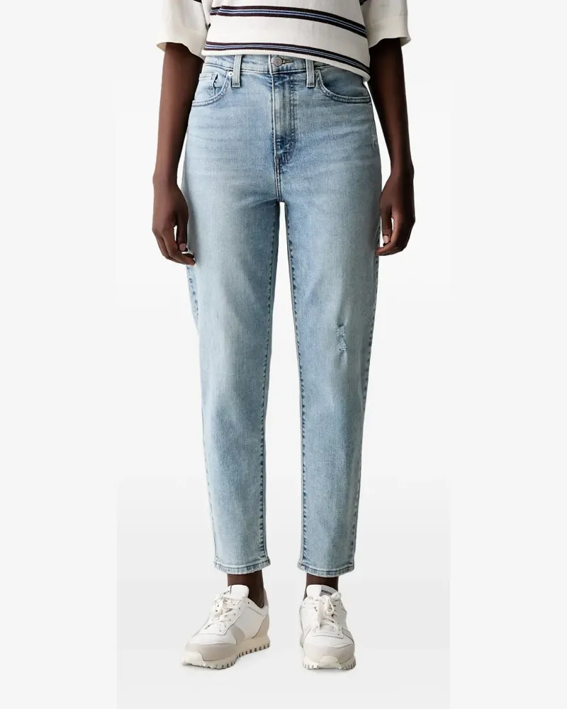 Levi's High-Waist-Jeans im Distressed-Look - Blau Blau