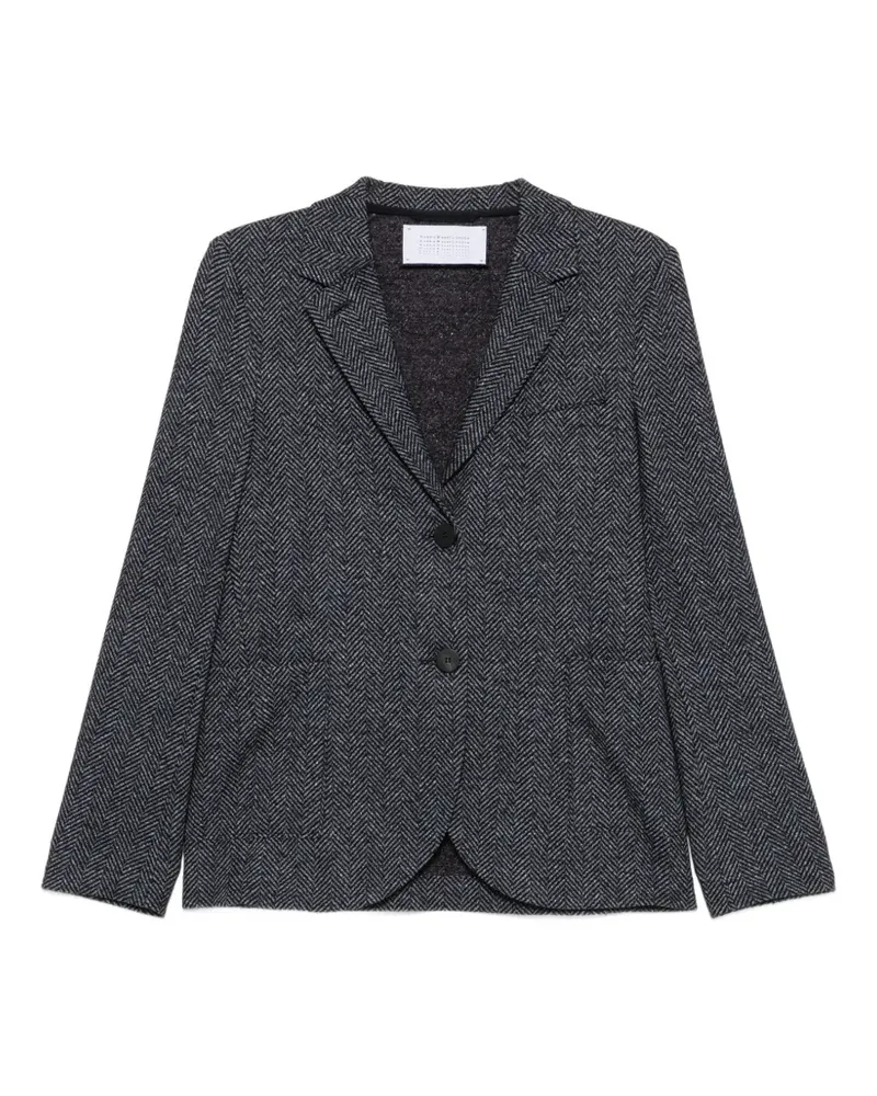 Harris Wharf London Jacke mit Fischgrätenmuster - Grau Grau