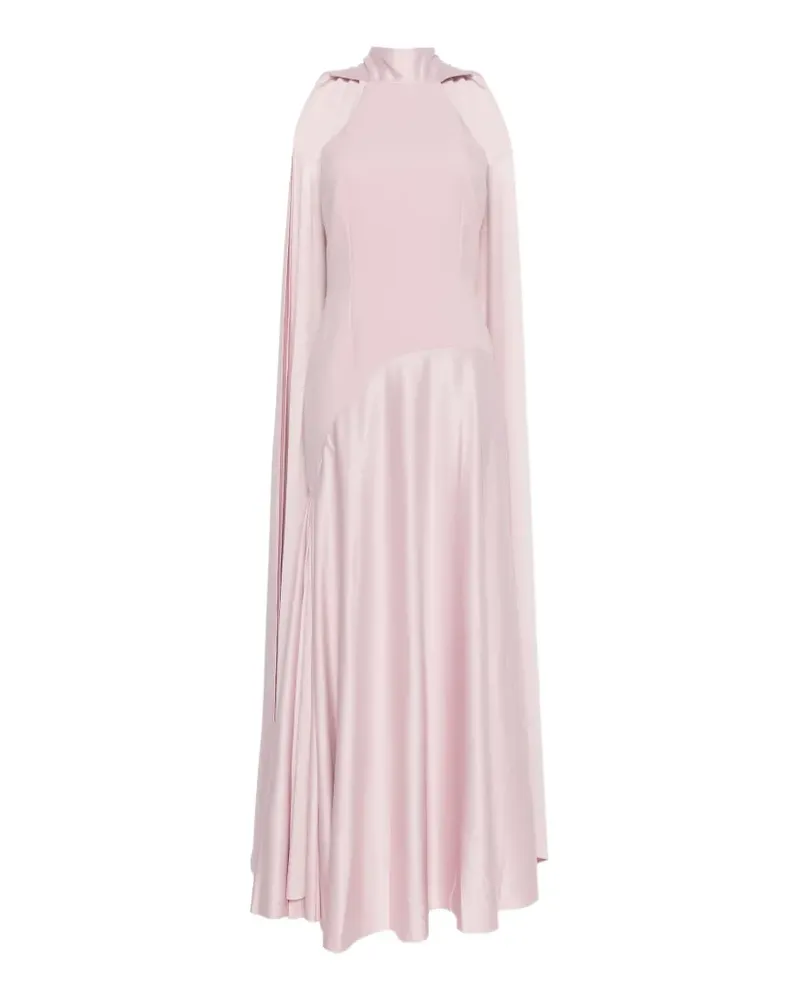 Solace London Cece Cape-Maxikleid - Rosa Rosa