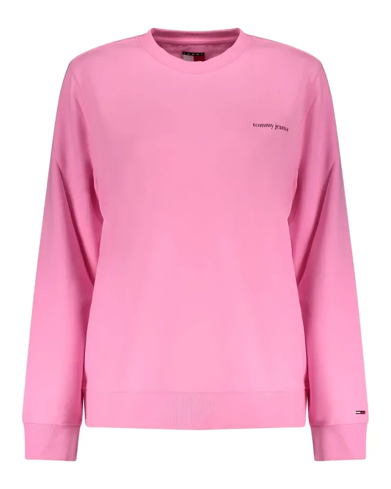 Tommy Hilfiger logo-print cotton sweatshirt - Rosa Rosa