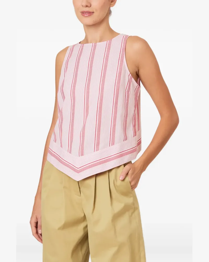 Rosie Assoulin Gestreiftes Chevron-Top - Rosa Rosa