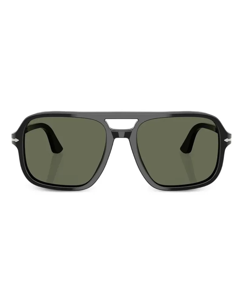 Persol browline sunglasses - Schwarz Schwarz