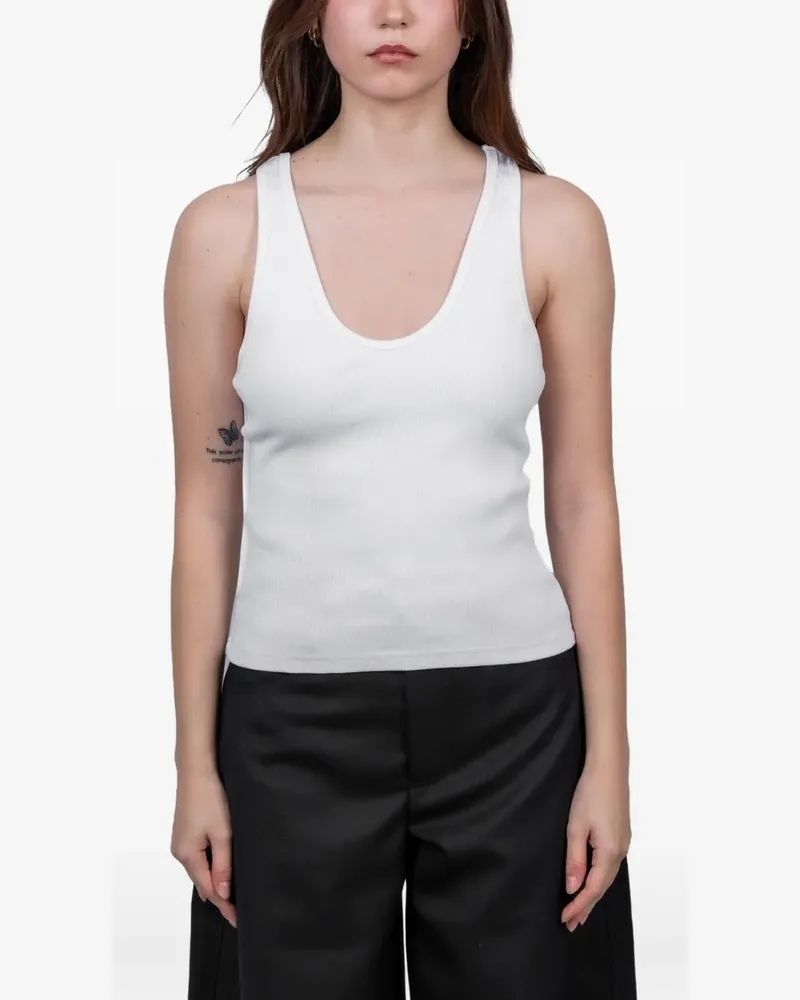 Séfr Trägershirt mit U-Ausschnitt - Weiß Weiß
