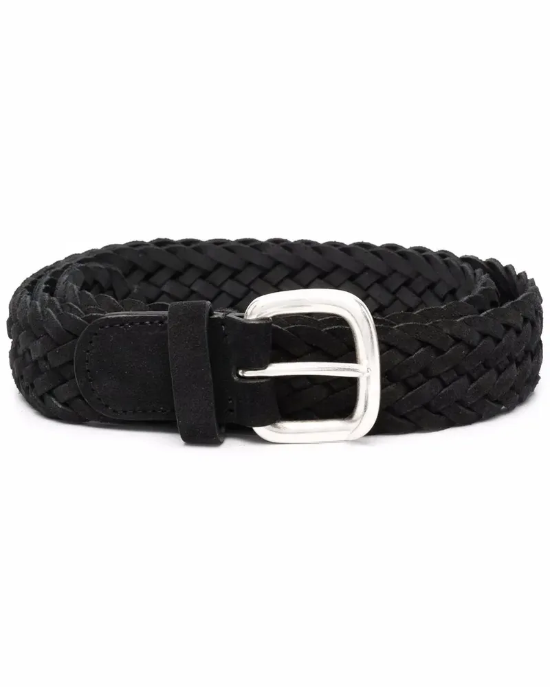 Anderson's Gewebter Gürtel - Schwarz Schwarz