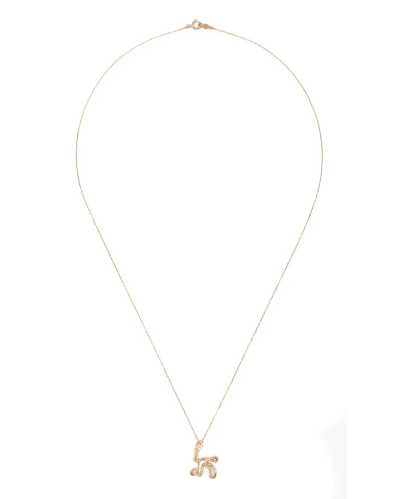 Charlotte Chesnais 18K yellow gold K diamond necklace Gold