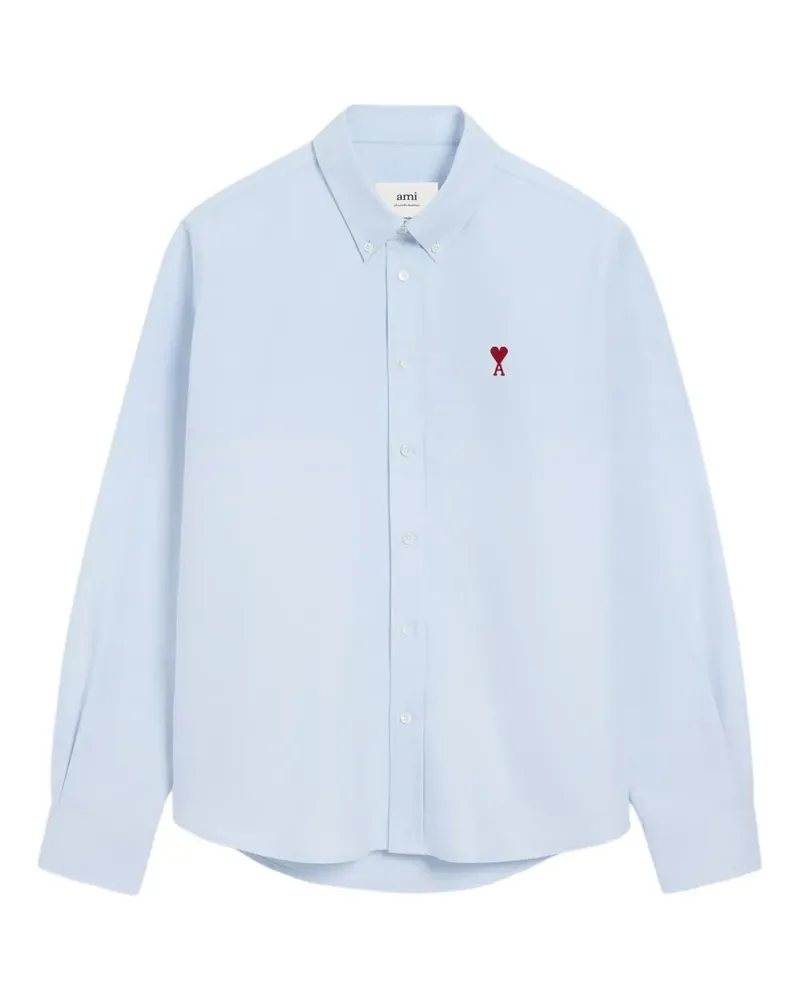 AMI Paris Ami de Coeur Button-down-Hemd - Blau Blau