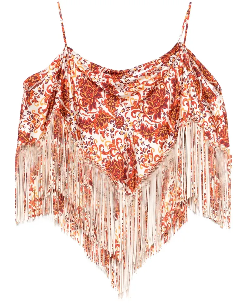Paco Rabanne Oberteil mit Print - Nude Nude