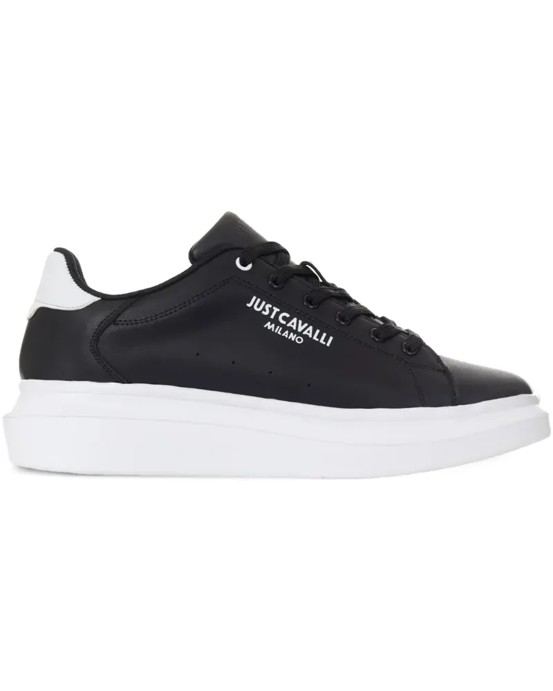 Just Cavalli Sneakers mit Logo-Print - Schwarz Schwarz