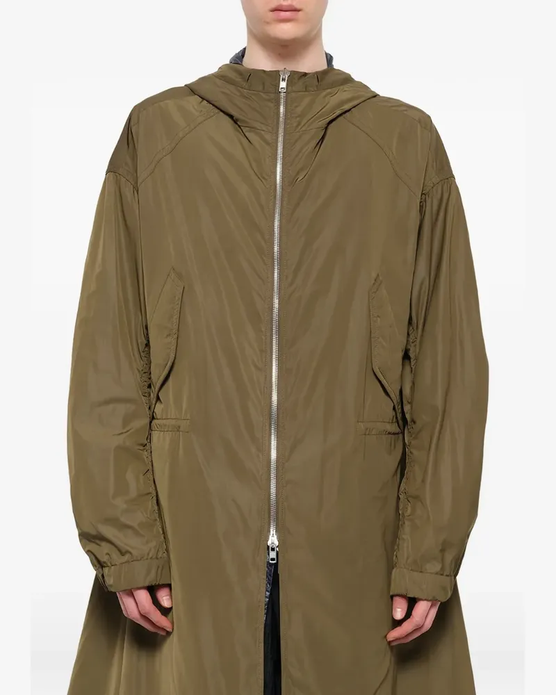 JUUN.J Kapuzenparka mit Slogan-Print - Grün Grün