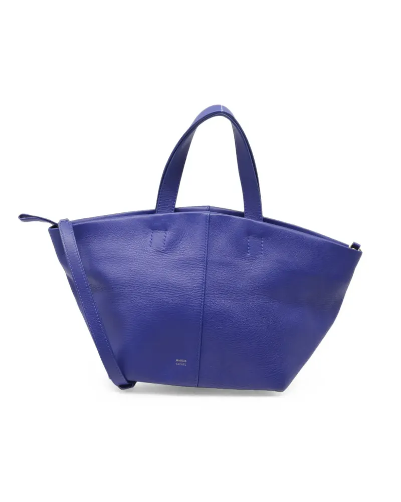 Mansur Gavriel Tulipano leather tote bag - Blau Blau