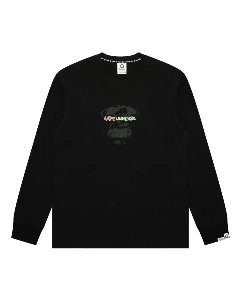 BAPE Klassisches Langarmshirt - Schwarz Schwarz