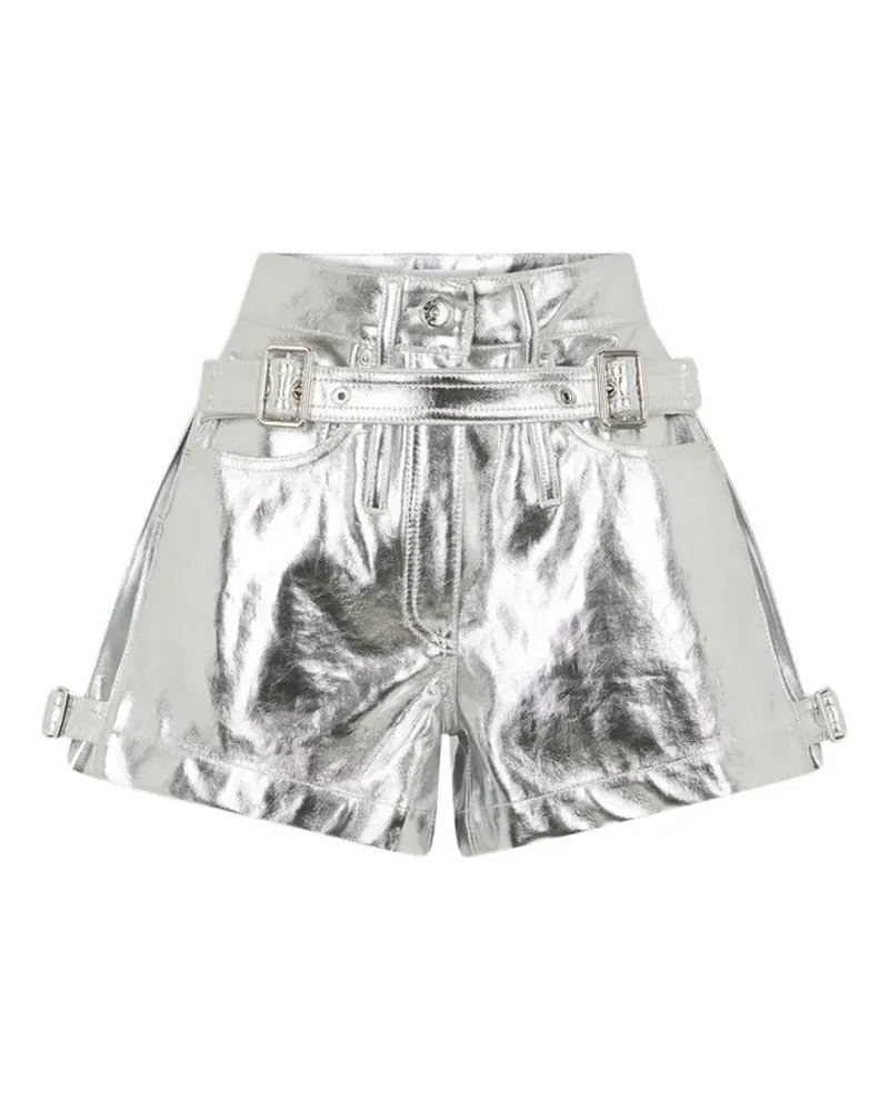 Paco Rabanne Shorts mit Gürtel - Silber Silber
