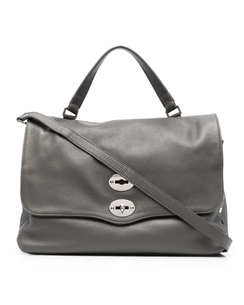 Zanellato Handtasche mit Nieten - Grau Grau