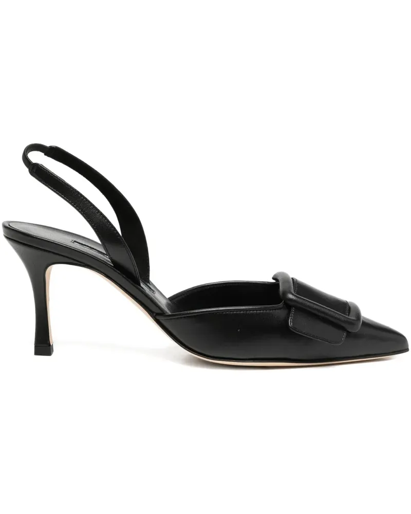 Manolo Blahnik Maysli Pumps mit Absatz 70mm - Schwarz Schwarz