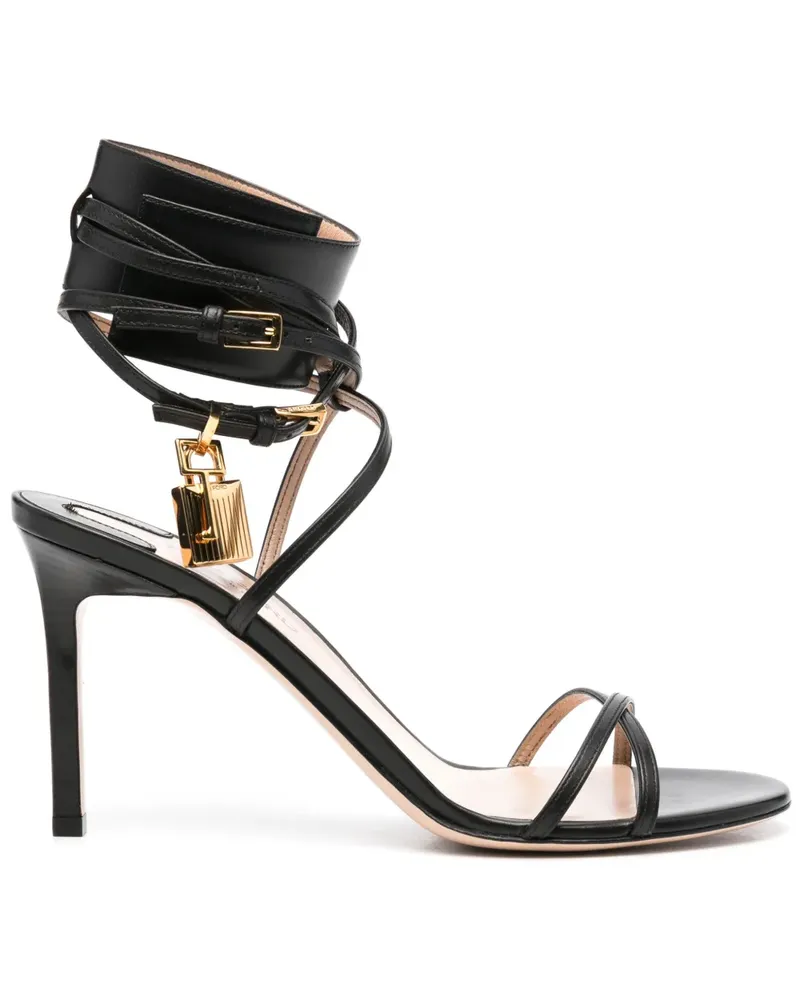 Tom Ford Padlock Sandalen 100mm - Schwarz Schwarz