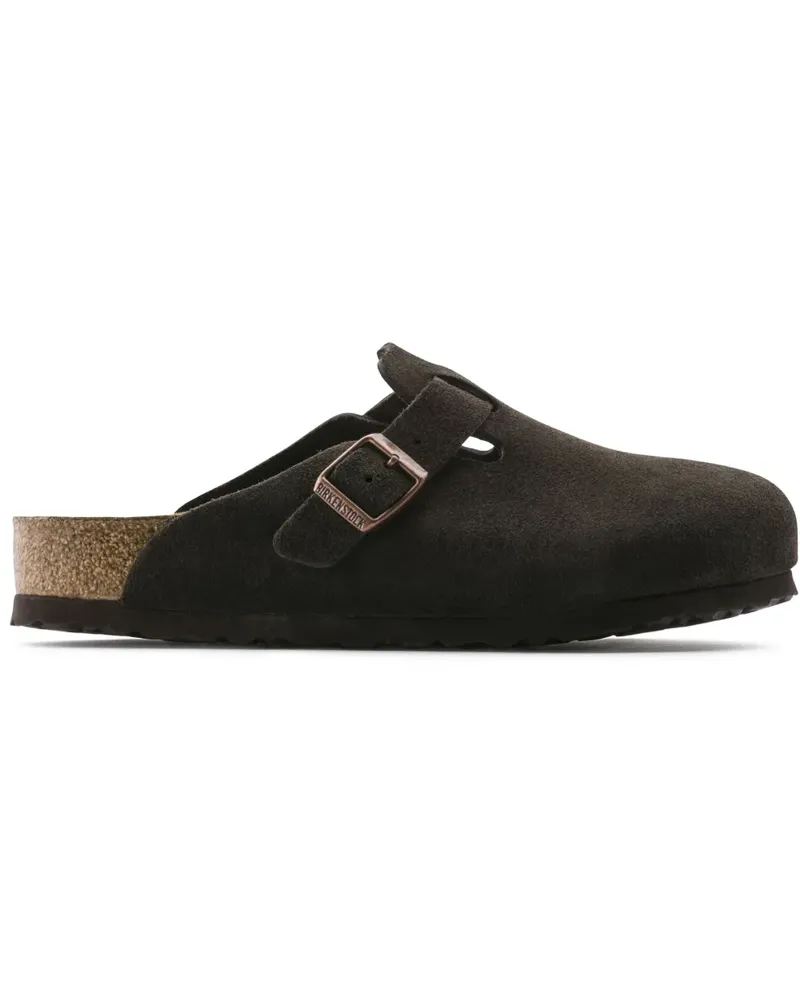 Birkenstock Boston Mules aus Wildleder - Braun Braun