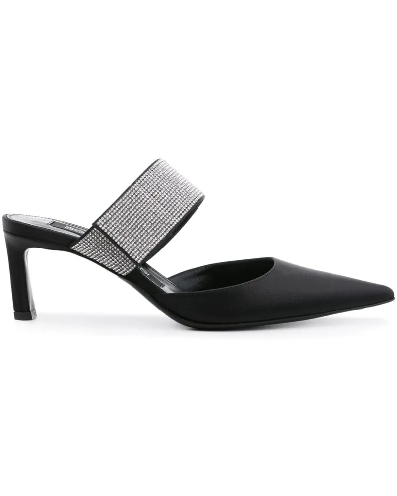 Sergio Rossi Mules 60mm - Schwarz Schwarz
