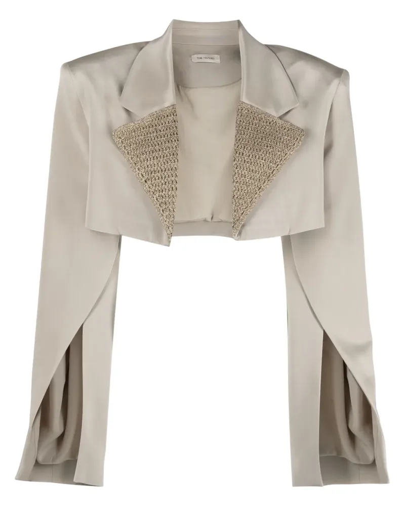 THE MANNEI Marica Cropped-Blazer - Nude Nude