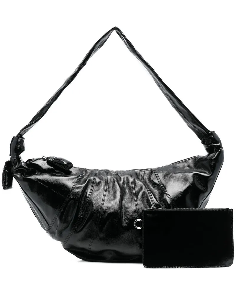 Christophe Lemaire Croissant Schultertasche Schwarz