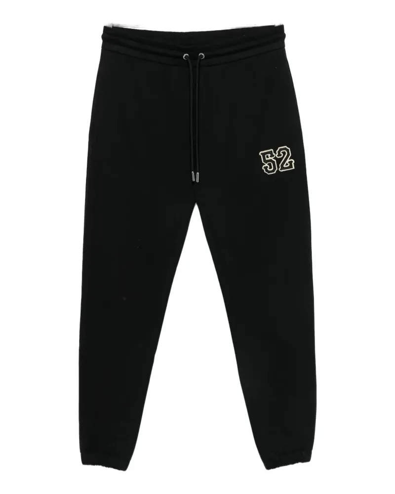 Moncler logo-patch drawstring track pants - Schwarz Schwarz