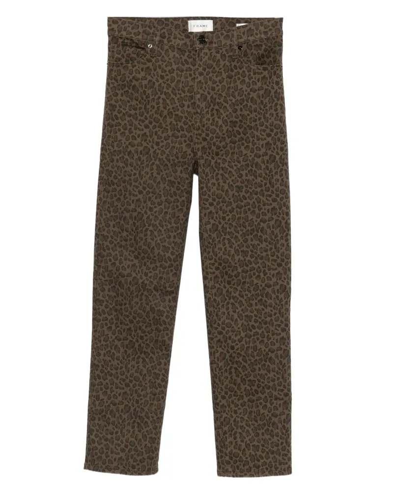 Frame Denim leopard-print jeans - Braun Braun