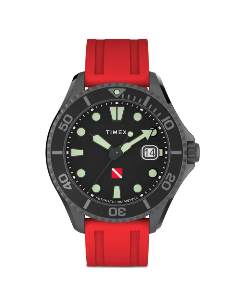 Timex Deepwater Tiburón 43mm - Schwarz Schwarz