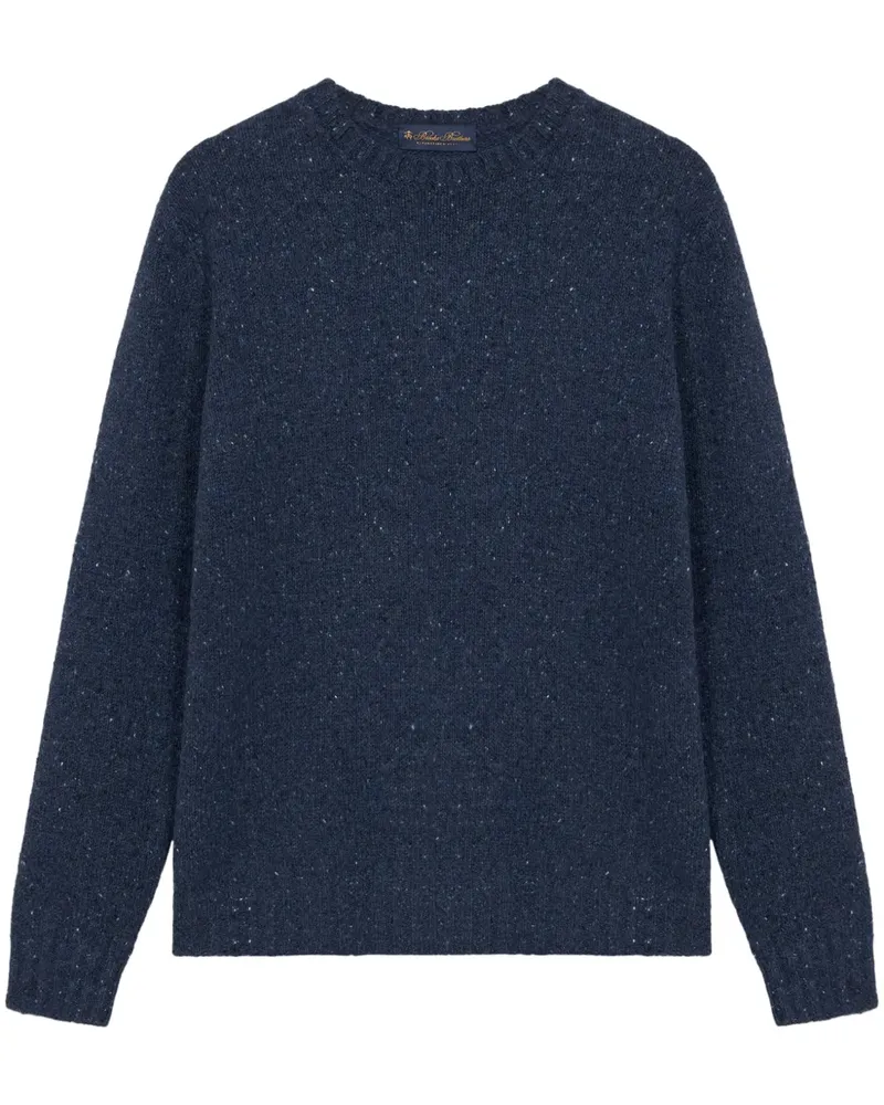 Brooks Brothers Melierter Pullover - Blau Blau