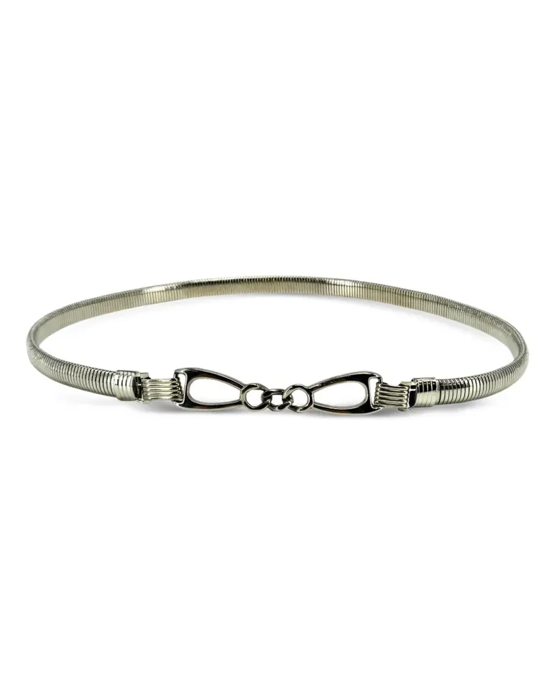 Madison Snake chain stretch belt - Silber Silber