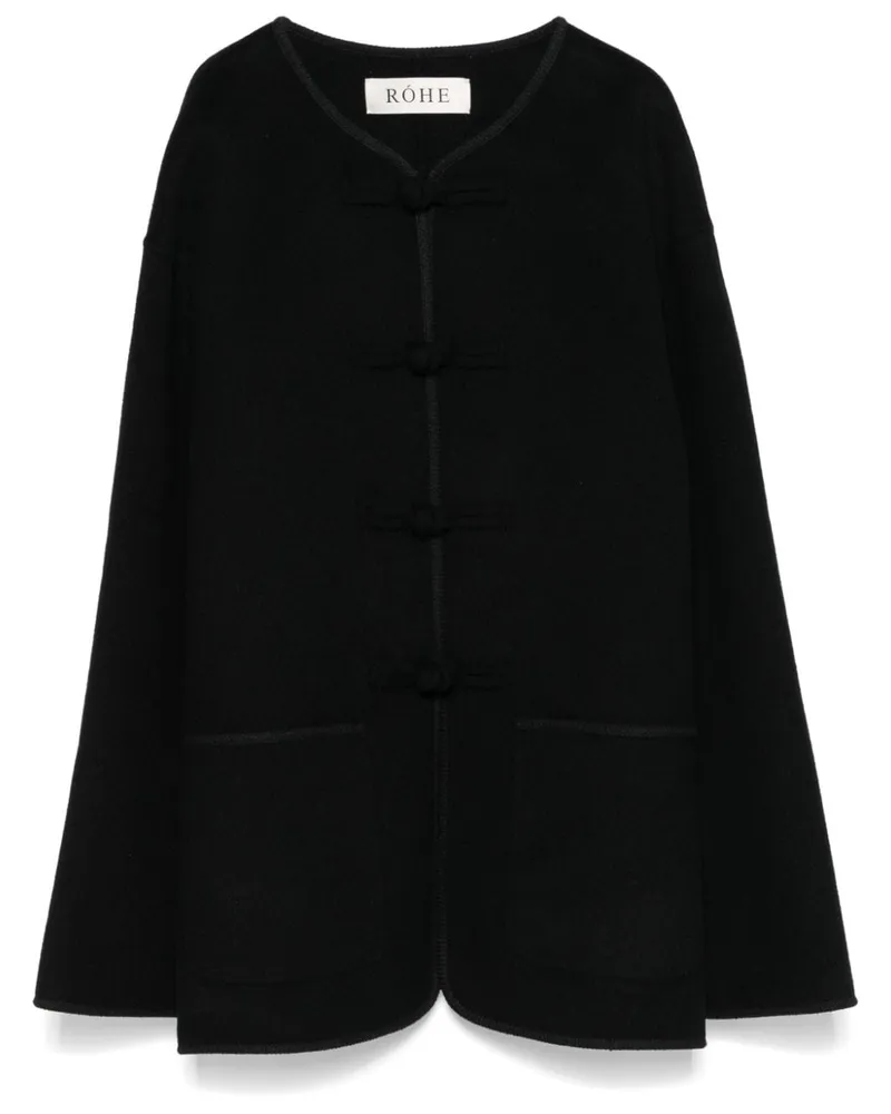 Róhe Jacke mit Knebelverschlüssen - Schwarz Schwarz