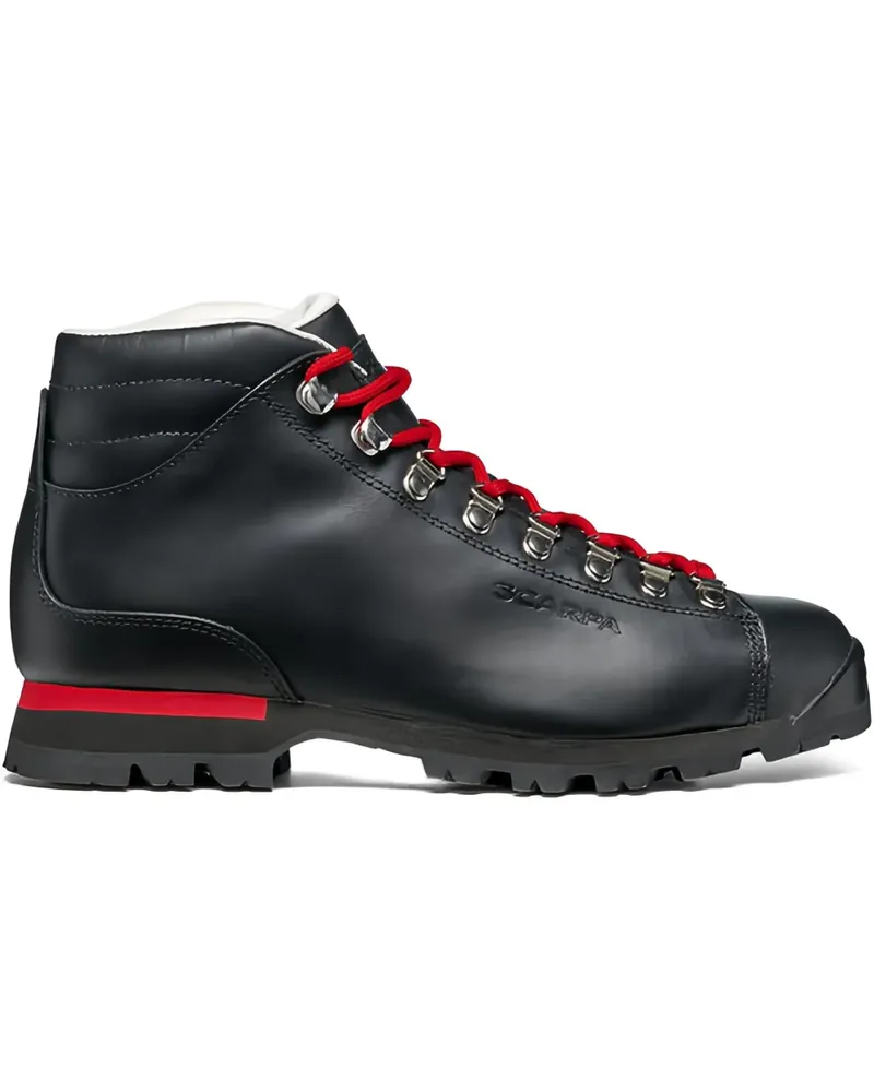 Scarpa Schnürstiefel aus Leder - Schwarz Schwarz