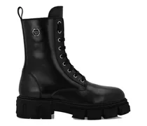 Stiefel mit Hexagon-Logo - Schwarz