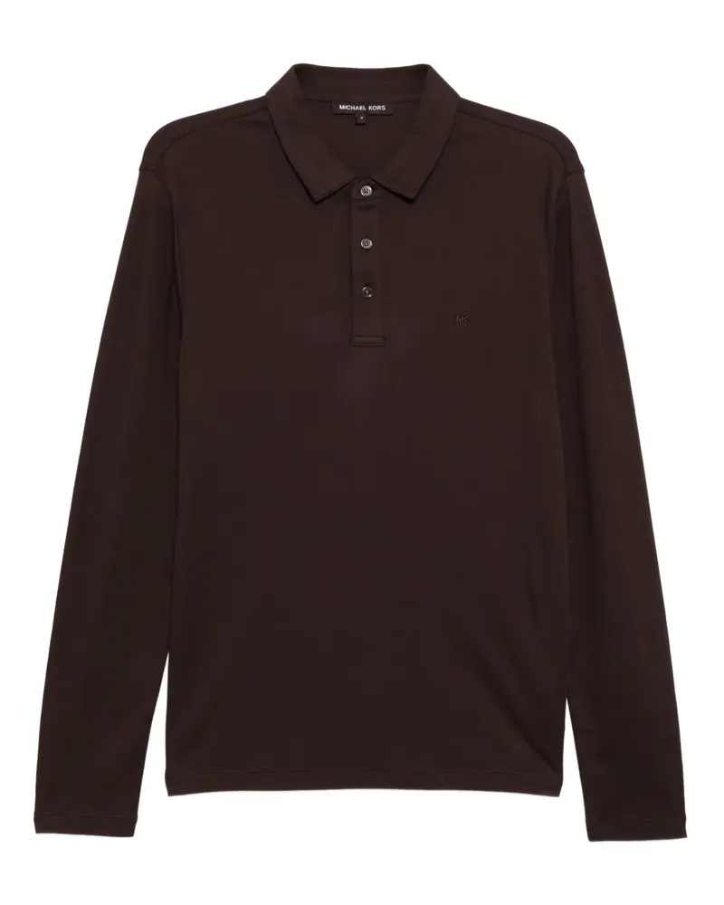 Michael Kors Poloshirt mit Logo-Stickerei - Braun Braun