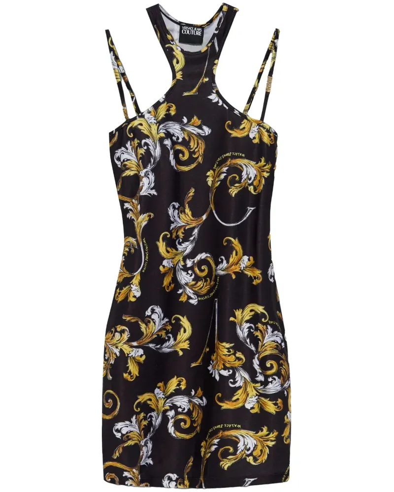 Versace Jeans Kleid aus Jersey - Schwarz Schwarz