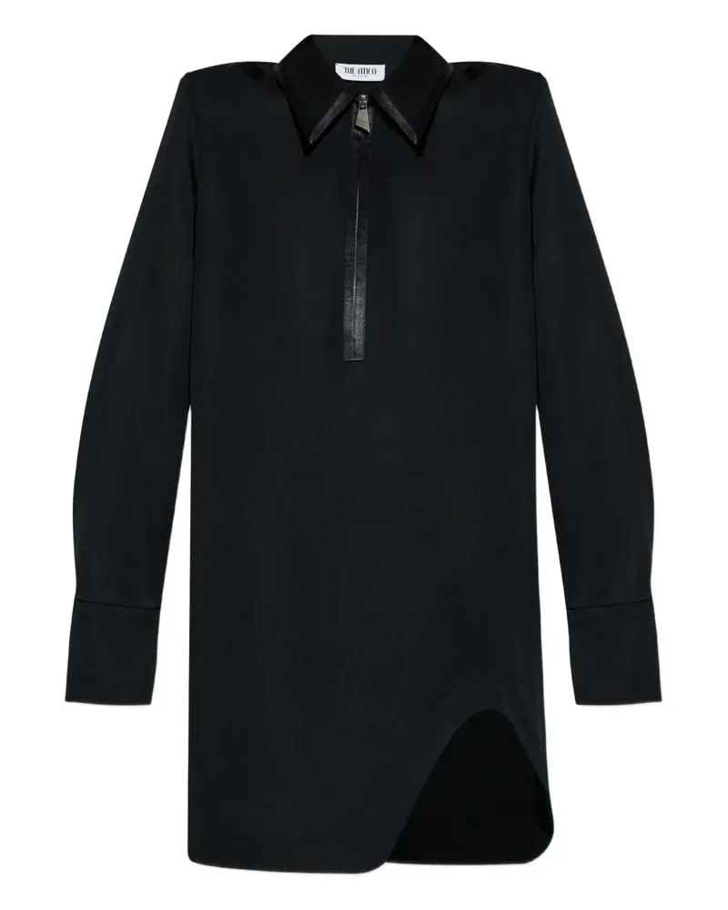 ATTICO Hemdkleid mit Reißverschluss - Schwarz Schwarz