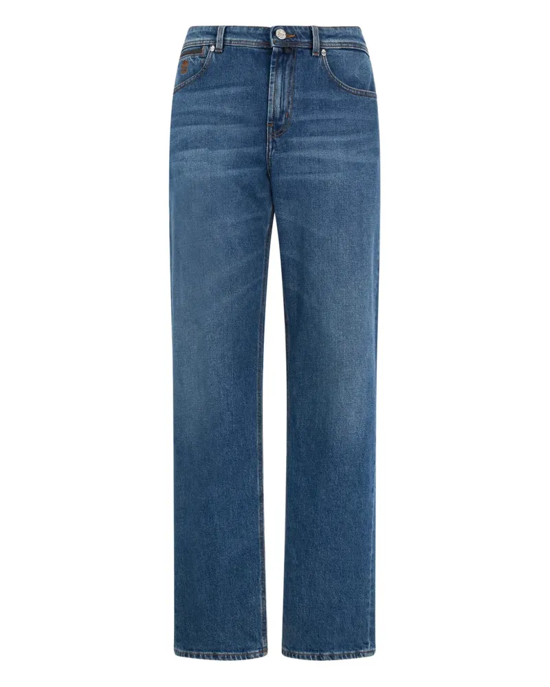 Billionaire Jeans mit Knopfverschluss - Blau Blau