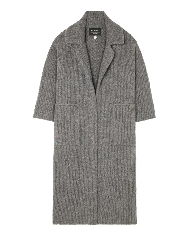 Alanui rib-stitch belted coat - Grau Grau