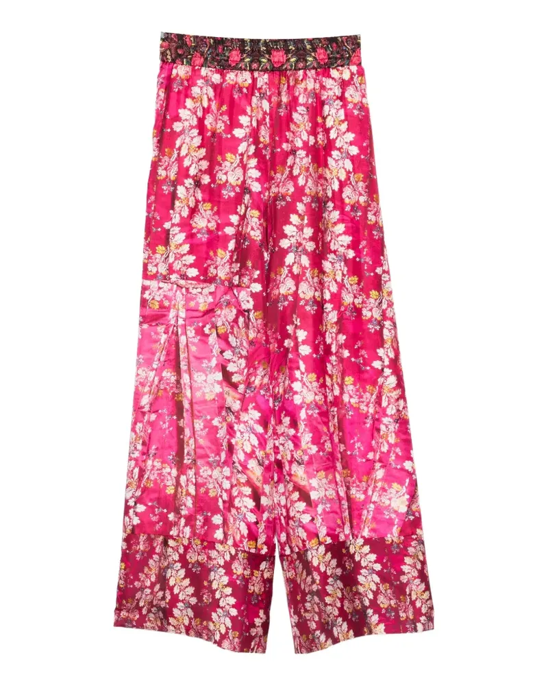 Pierre-Louis Mascia Palazzohose mit Blumen-Print - Rosa Rosa