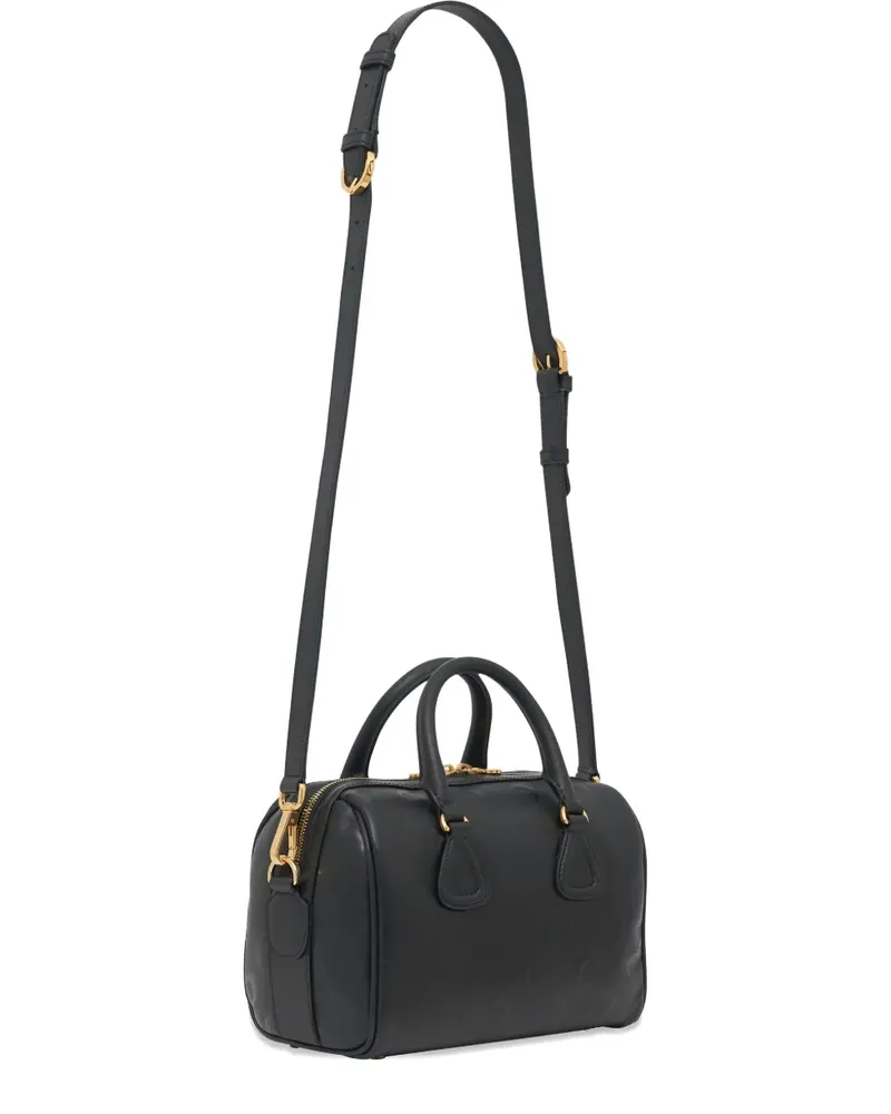 Marine Serre moon canvas strike bag - Schwarz Schwarz