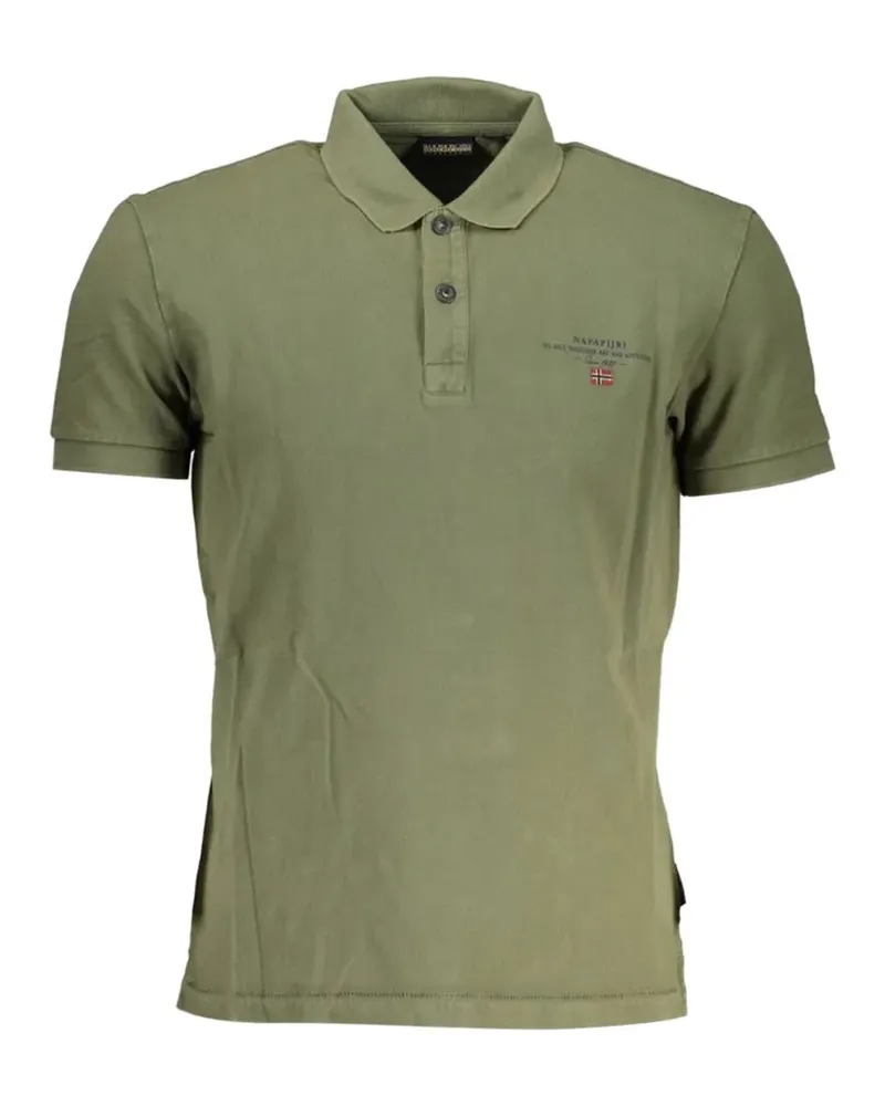 Napapijri Elbas Poloshirt mit Logo-Print - Grün Grün