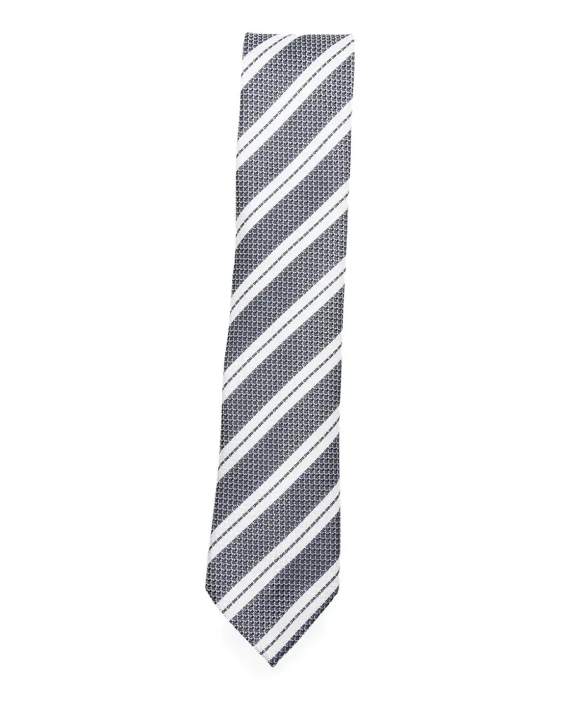 Ermenegildo Zegna patterned tie - Blau Blau