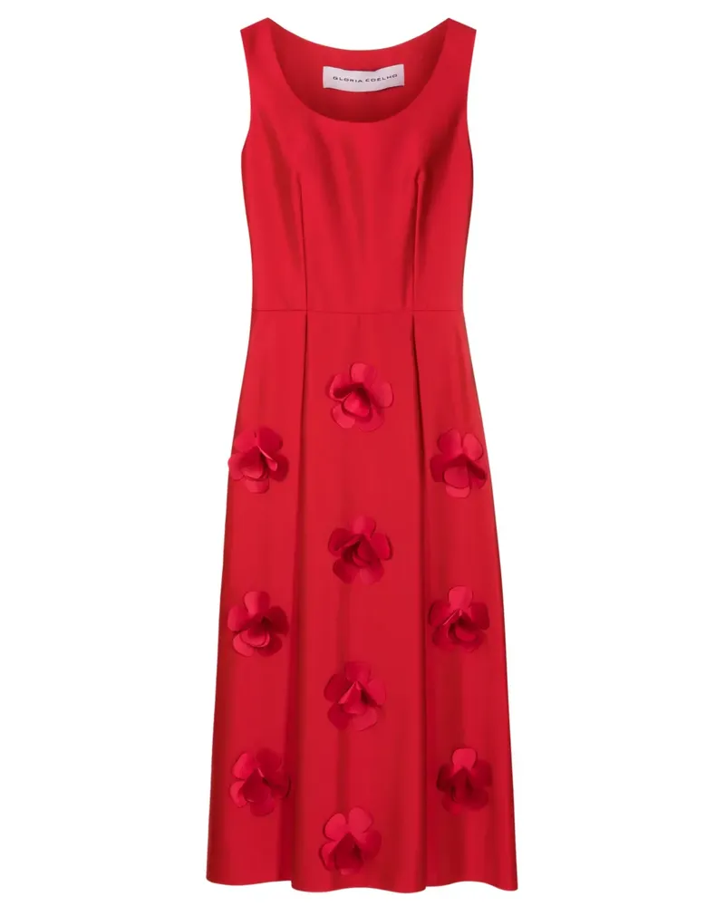 Gloria Coelho Ärmelloses Midikleid - Rot Rot