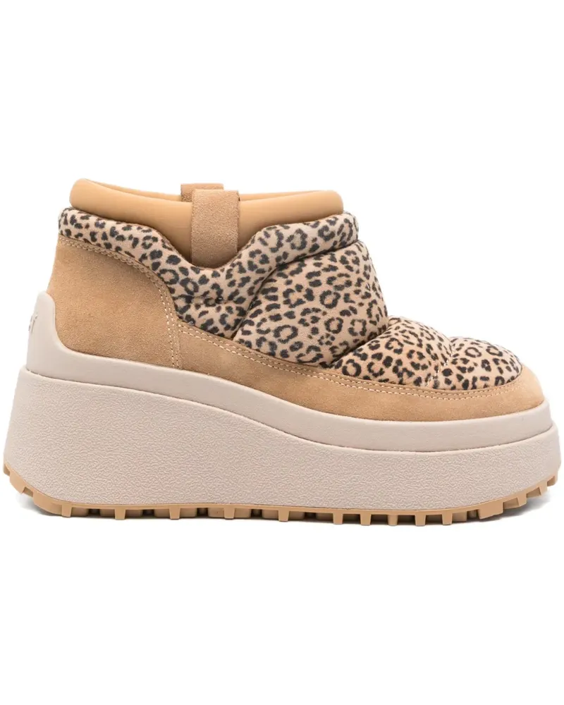 ash 70mm Onyx leopard-print platform boots - Braun Braun