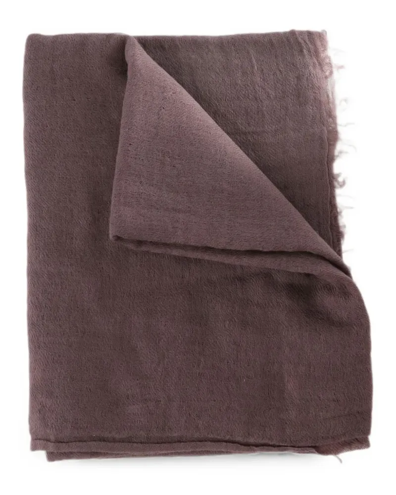 Rick Owens frayed-edge scarf - Violett Violett