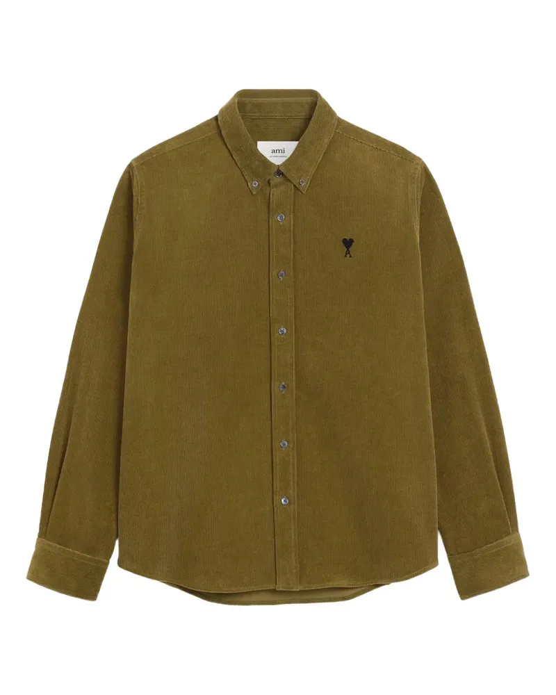 AMI Paris Ami de Coeur Button-down-Hemd - Grün Grün