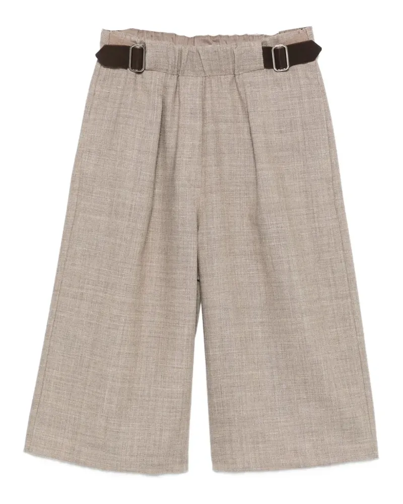 ALYSI Bundfaltenshorts mit Gürtel - Nude Nude