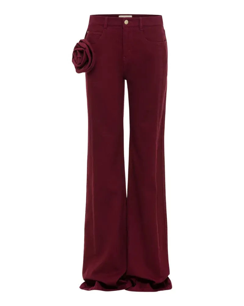 Hellessy Stu rose-apliqqué jeans - Rot Rot