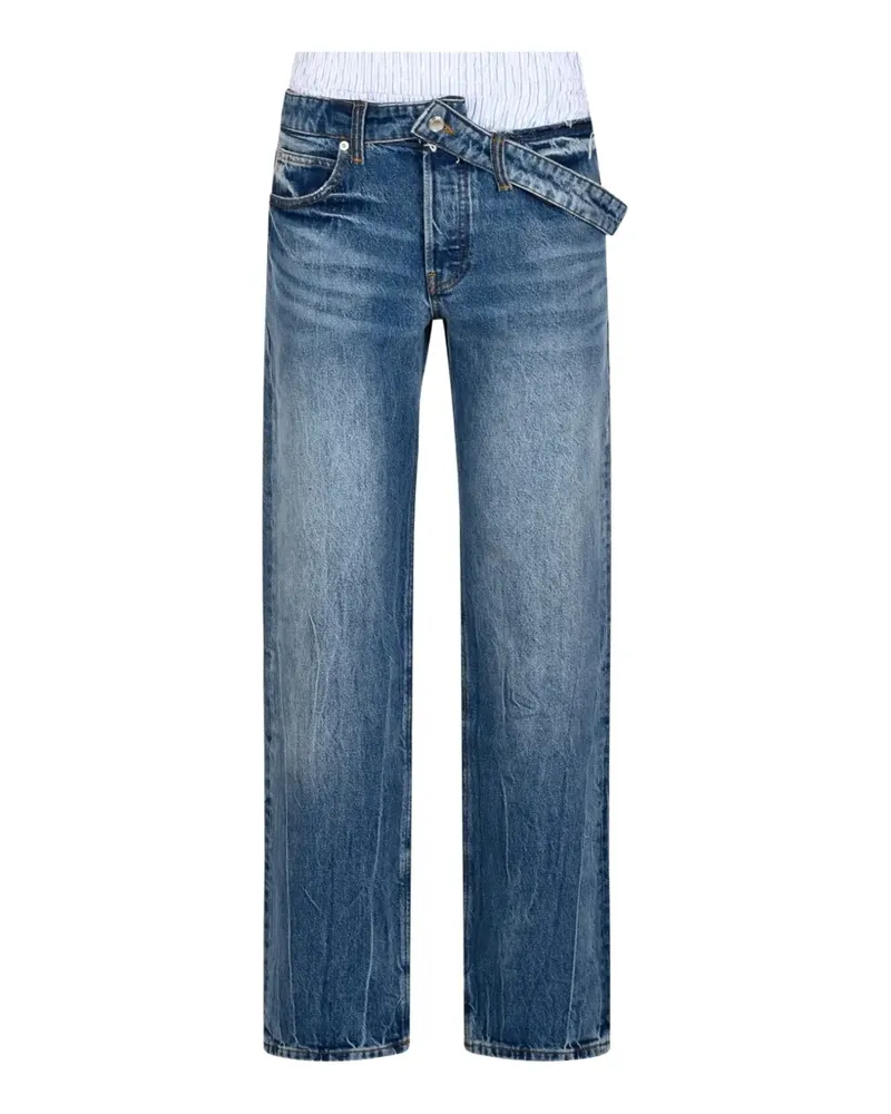 Alexander Wang Jeans im Layering-Look - Blau Blau