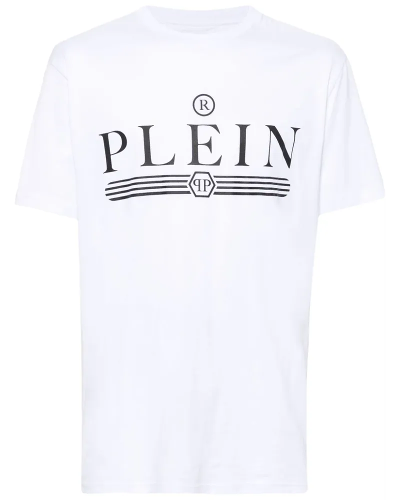 Philipp Plein T-Shirt mit Logo-Print - Weiß Weiß