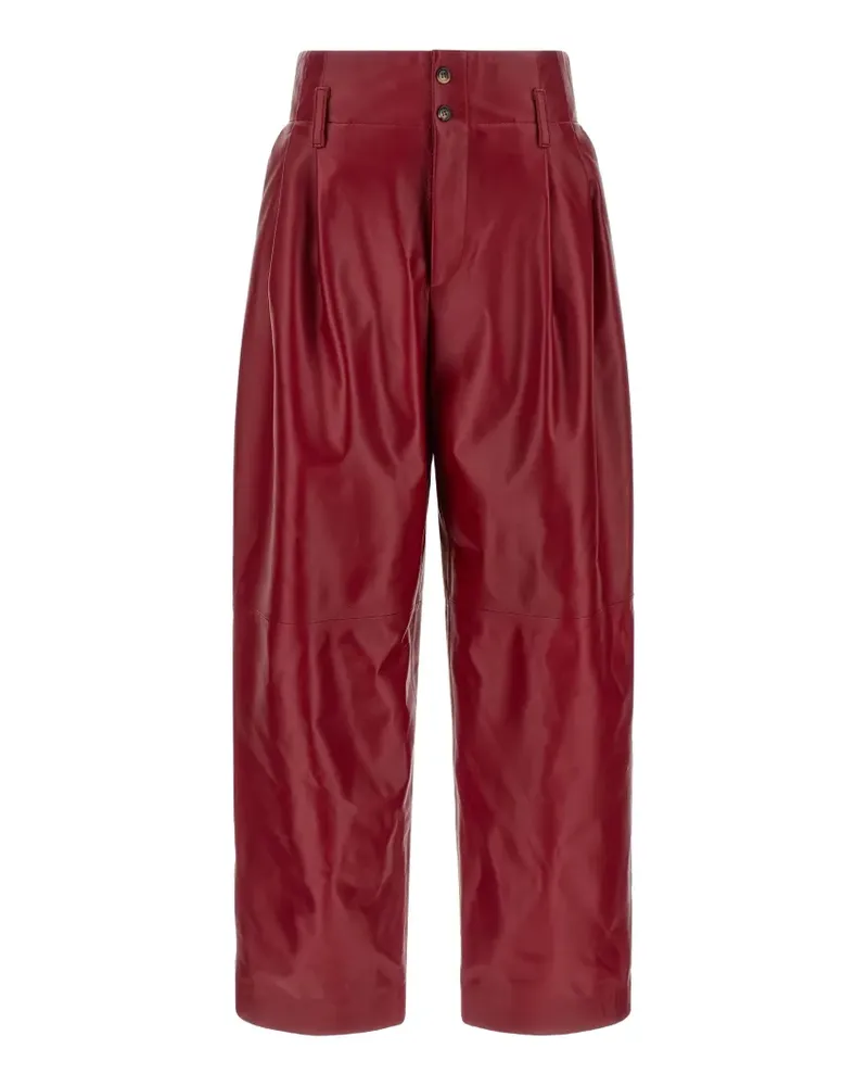 Alberta Ferretti pleated trousers - Rot Rot