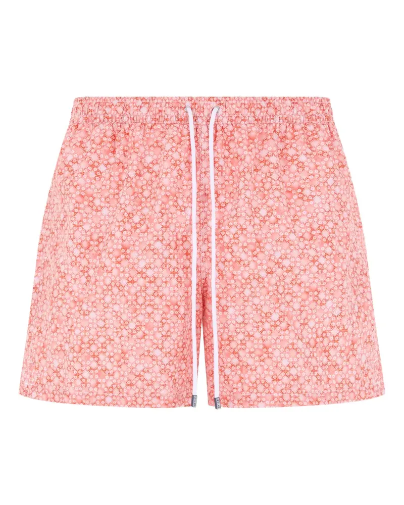 Fedeli floral-print drawstring swim shorts - Rosa Rosa
